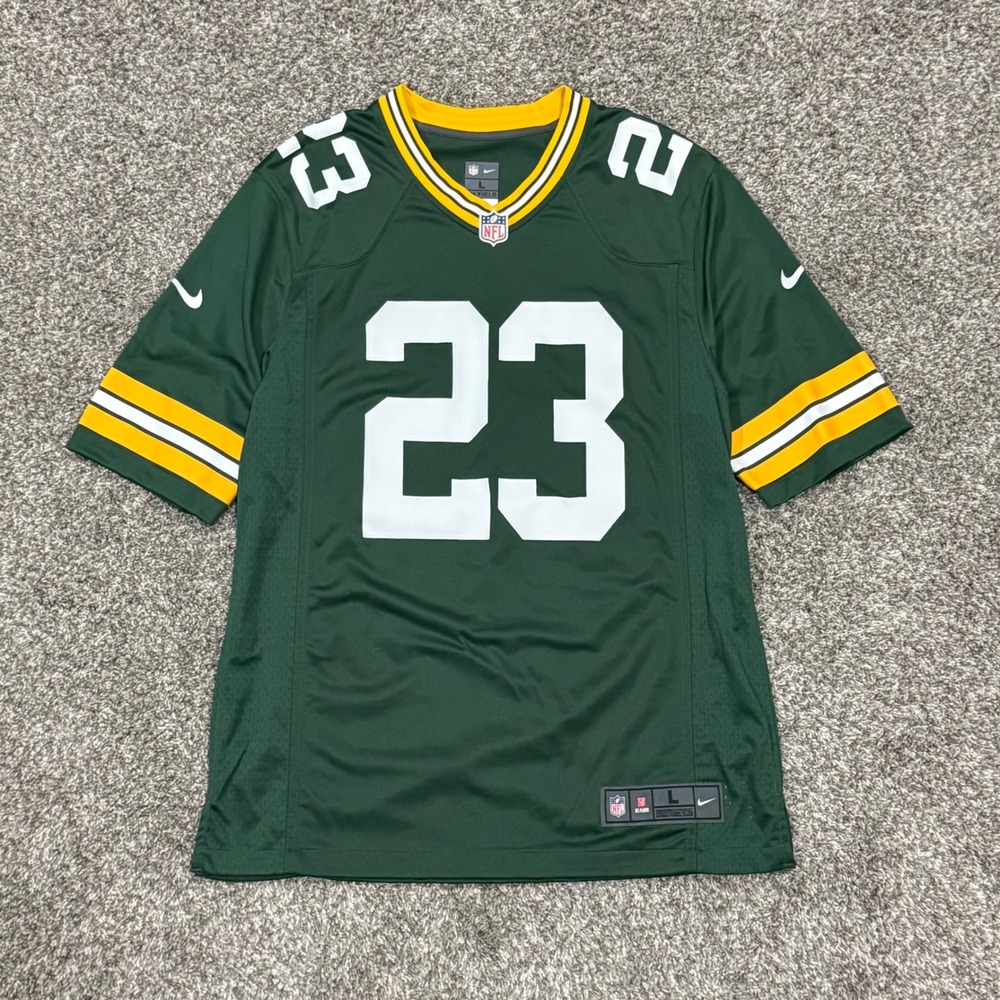 Nike Green Bay Packers Jaire Alexander #23 NFL Jersey Mens Large Green Rare